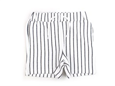 Name It bright white striped shorts